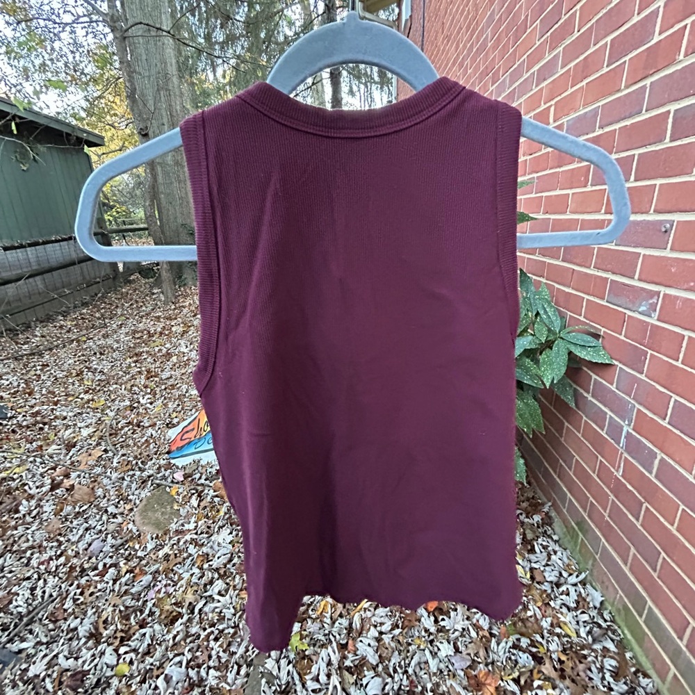 Outdoor Voices Burgundy Tank Top